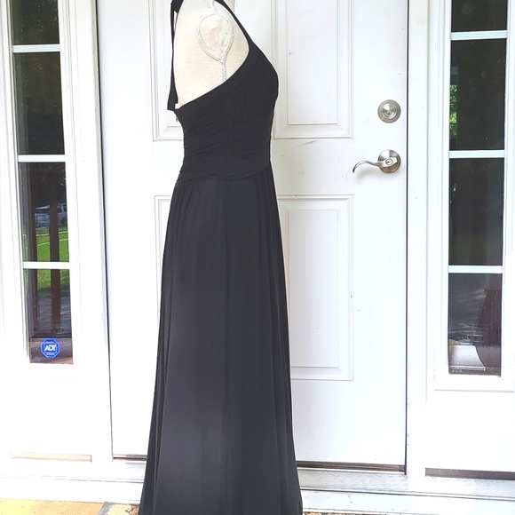 BCBG MAXAZRIA BLACK GOWN LARGE - Picture 3 of 6